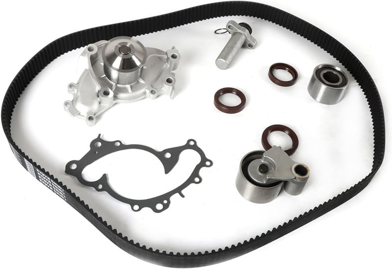 Autodevil Engine Timing Belt Kit Water Pump 3.0L Fit for Camry 1994-2001 Avalon 95-04 Sienna 98-03 Solara 99-03 for ES300 94-01 RX300 99-03 1MZFE TBK257 w/Gasket, Bearing, Tensioner - Image 1